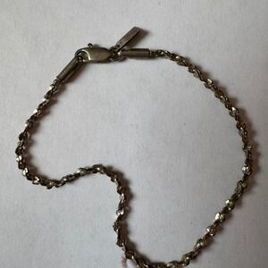 Sterling Silver Rope Chain Bracelet Clasp Fine Jewelry